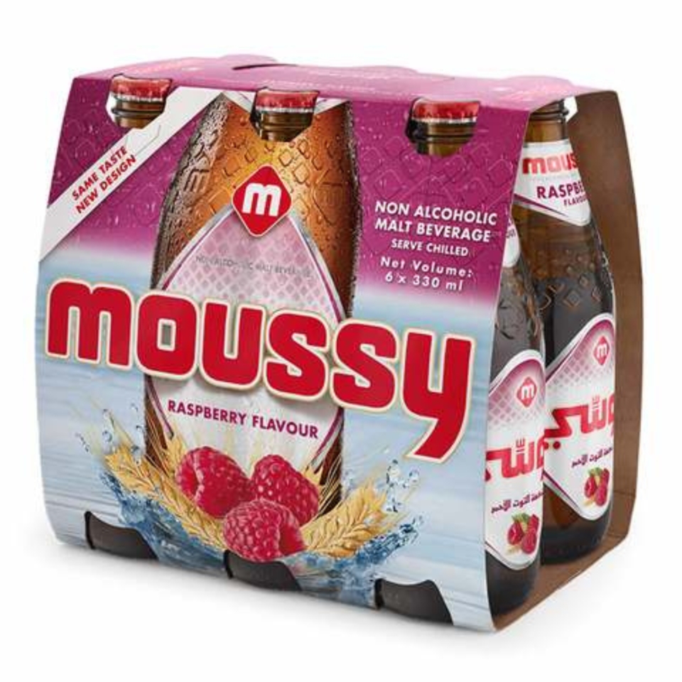 Moussy Malt Beverage Raspberry 330ml x6