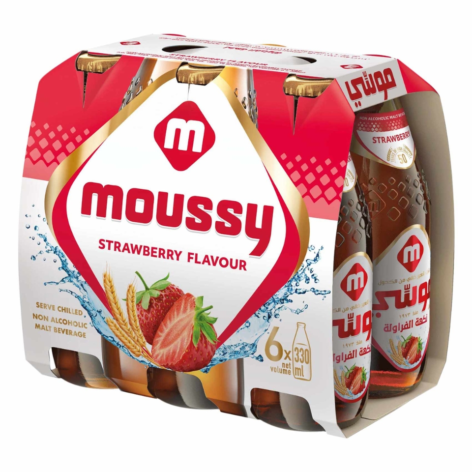 Moussy Malt Beverage Strawberry 330ml x6