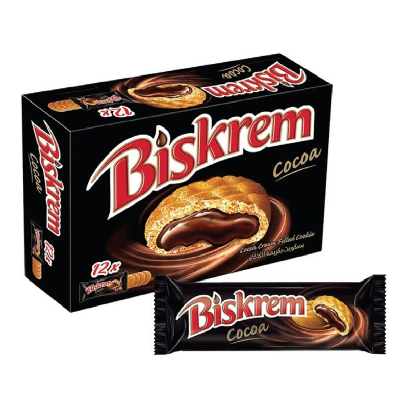 Ulker Biskrem Cocoa Cream Filled Cookie 12 x 36g