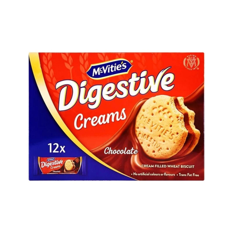 McVitie's Digestive Creams Chocolate Filled Wheat Biscuit 12 x 40g