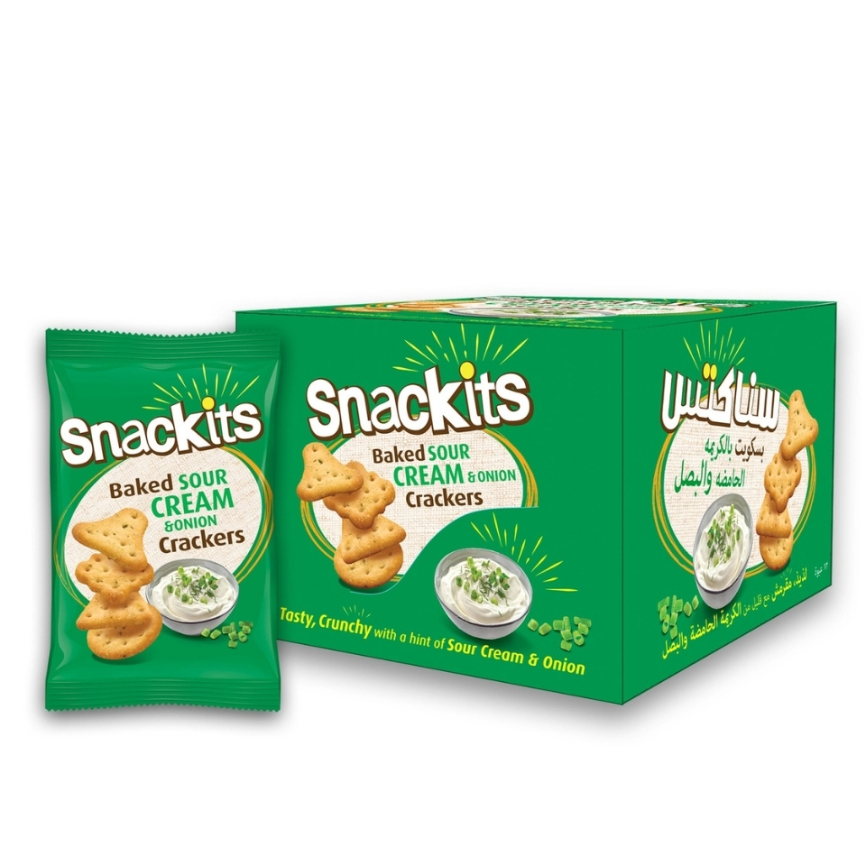 Nabil Snackits Sour Cream & Onion Baked Bites 12 x 26g