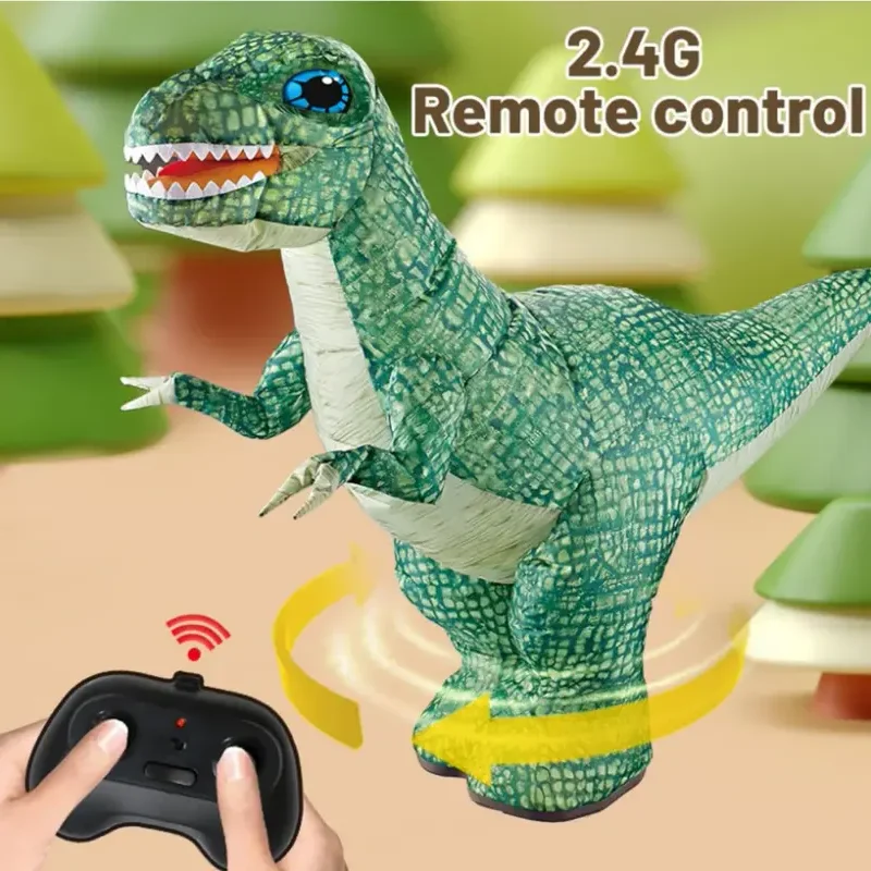 Large Electric Remote Control Inflatable Dinosaur Toy